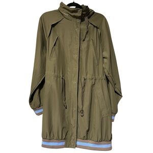 Free People Women's Sage Green Size S Windswept Anorak Jacket